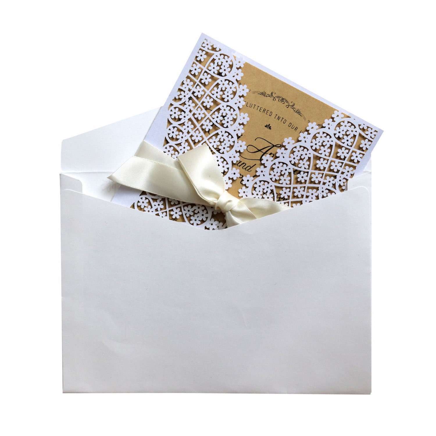 Wedding Invites Reception Card Beautiful Invitation Laser Cut Design